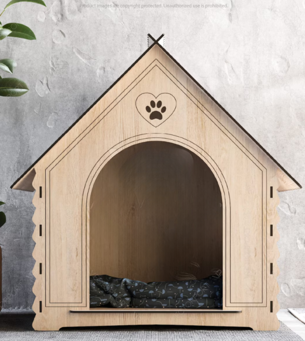 Cute Wooden Cat House
